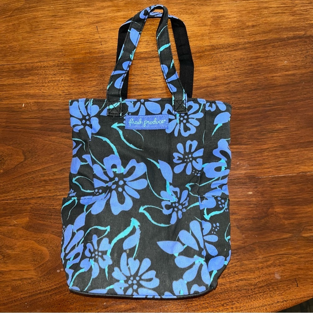 Fresh produce mini tote blue purple 9x10" Discontinued